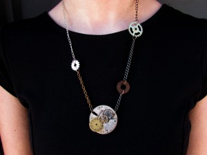 Steampunk statement necklace! 